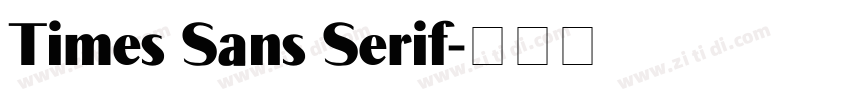 Times Sans Serif字体转换